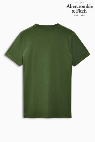 Green Abercrombie & Fitch College Logo T-Shirt